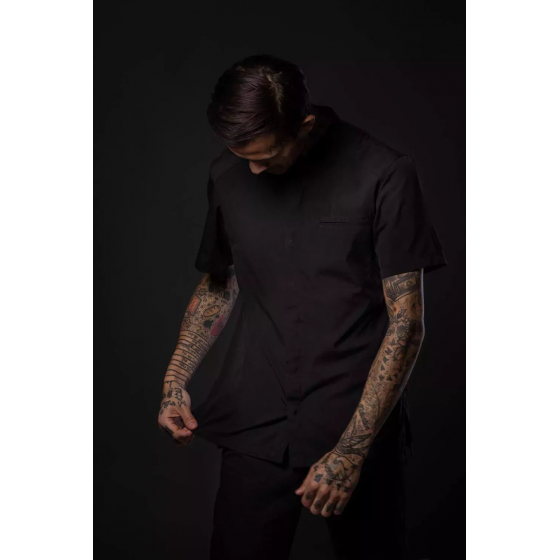 UNISEX CHEF'S SHIRT ACTION  STRETCH SHORT SLEEVE