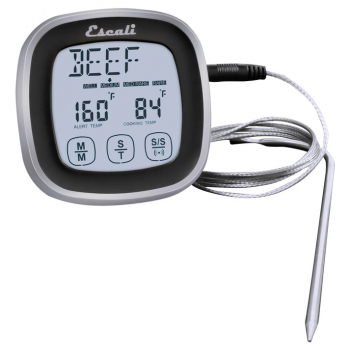 TOUCH SCREEN THERMOMETER & TIMER BLACK