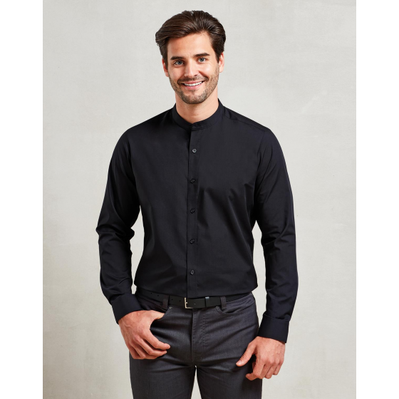 Ανδρικό πουκάμισο με "ΜΑΟ" γιακά