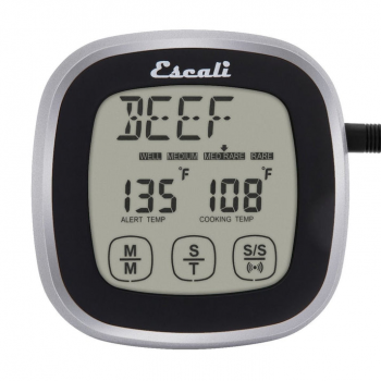 TOUCH SCREEN THERMOMETER & TIMER BLACK