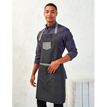 Domain - Denim Ποδιά Λαιμού Δίχρωμη 